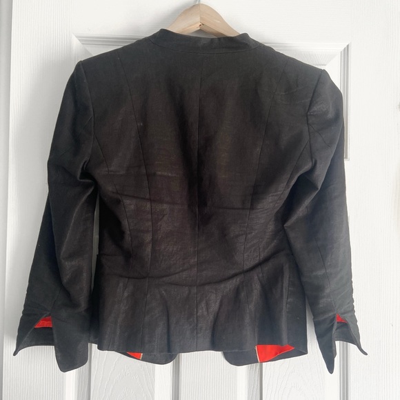 H&M | Black blazer cropped jacket - Picture 5 of 8
